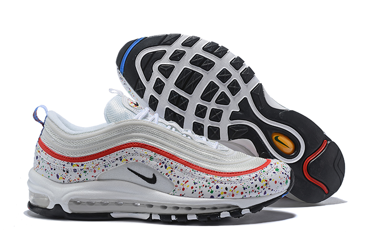 New Nike Air Max 97 White Red - Click Image to Close